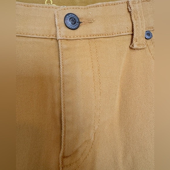 Mustard Yellow Cropped Charter Club Jeans - Picture 4 of 8